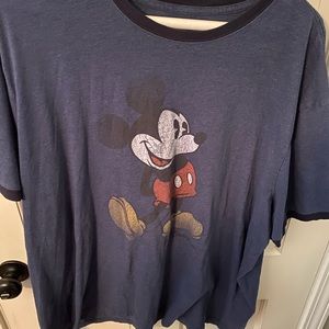 Men’s 3XL Vintage Look Mickey Mouse Short Sleeve T-Shirt